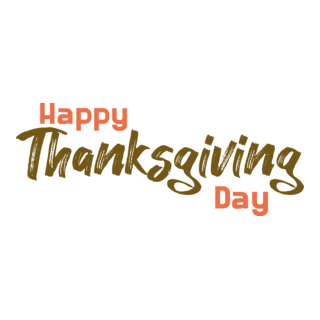 Happy Thanksgiving Day Logo PNG Vector