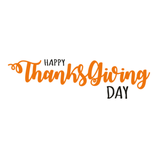 Happy Thanksgiving Day Logo PNG Vector