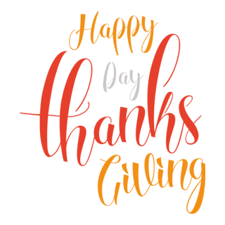 Happy Thanksgiving Day Logo PNG Vector