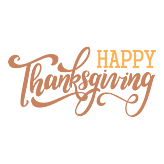 Happy Thanksgiving Logo PNG Vector