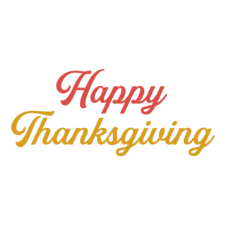 Happy Thanksgiving Logo PNG Vector