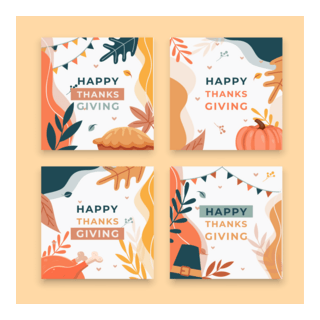 Happy Thanksgiving Logo PNG Vector
