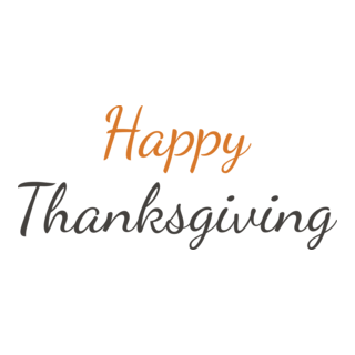 Happy Thanksgiving Logo PNG Vector