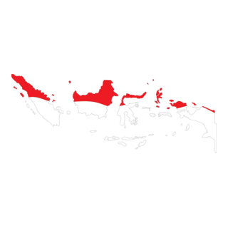 Indonesia Map Logo PNG Vector