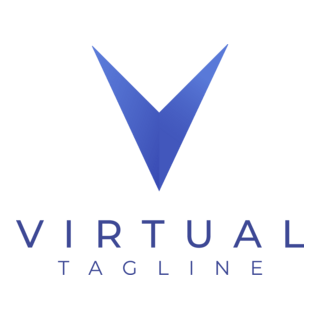 Modern Letter V Company Logo PNG Vector