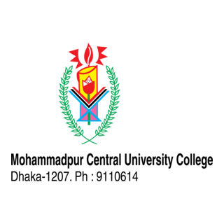 Mohammadpur Central University College Dhaka Logo PNG Vector