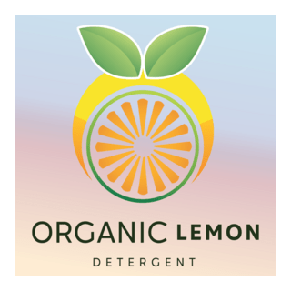 Organic lemon detergent Logo PNG Vector