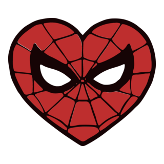 Spiderman Heart Logo PNG Vector