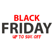 Black Friday Shopping Logo PNG Vector