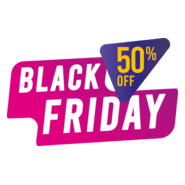 Black Friday Shopping Logo PNG Vector