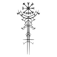 Brújula vikingos Logo PNG Vector
