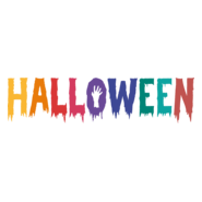 Colorful Halloween Logo PNG Vector