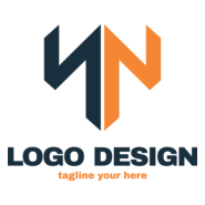 Double Letter N Company Logo PNG Vector