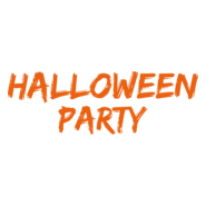 Halloween Party Logo PNG Vector