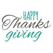 Happy Thanksgiving Logo PNG Vector