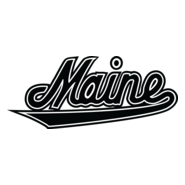 Maine black & white Logo PNG Vector