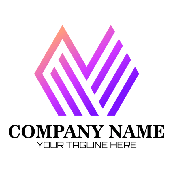 Abstract Colored Company Shape Logo PNG Vector