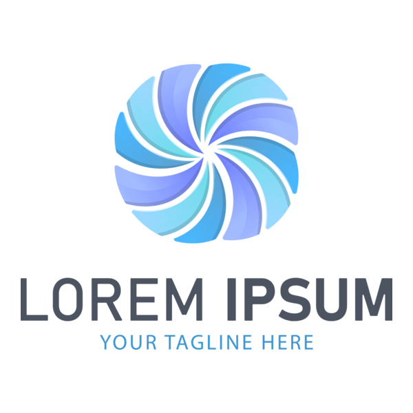 Abstract Colorful Flower Company Logo PNG Vector