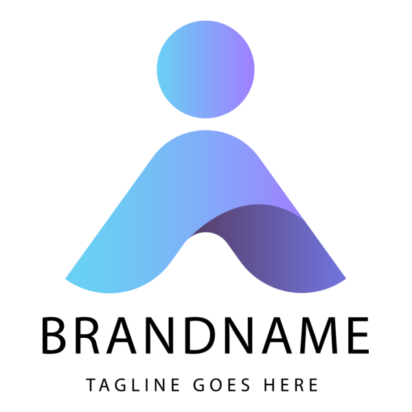 Abstract Company Shape Logo PNG Vector