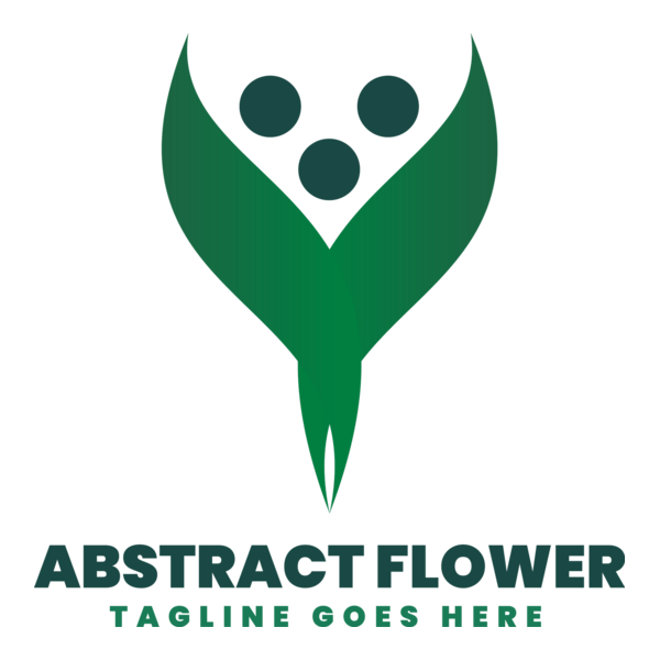 Abstract Flower Company Logo PNG Vector