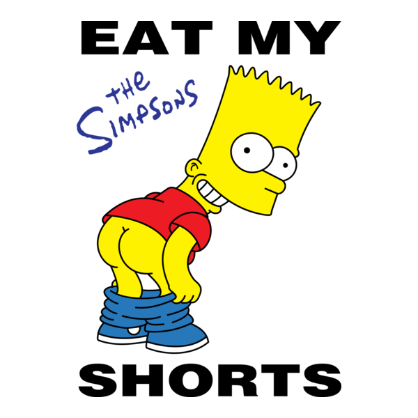 Bart Simpson Eat My Shorts Logo PNG Vector