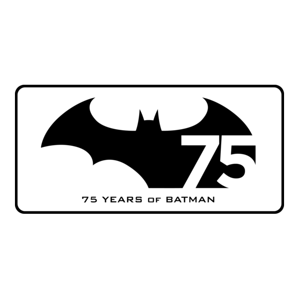 batman 75 years Logo PNG Vector