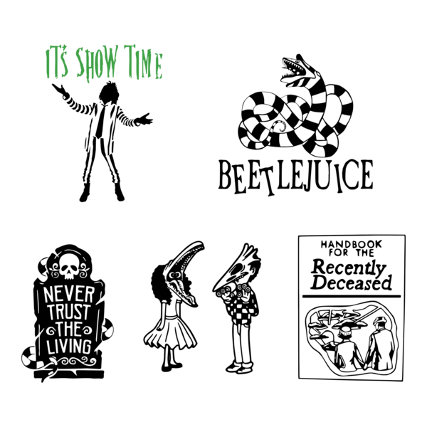 Beetlejuice (1988) Movie Logo PNG Vector