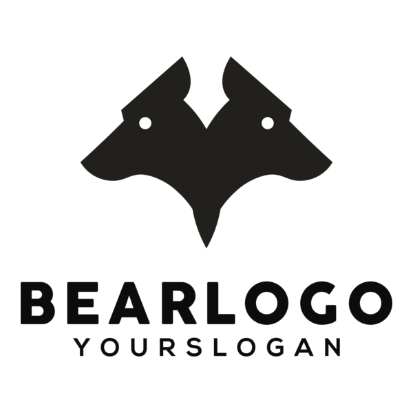 Black Bears Company Logo PNG Vector