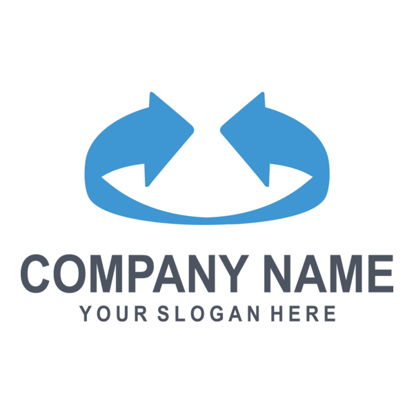 Blue Arrows Company Logo PNG Vector