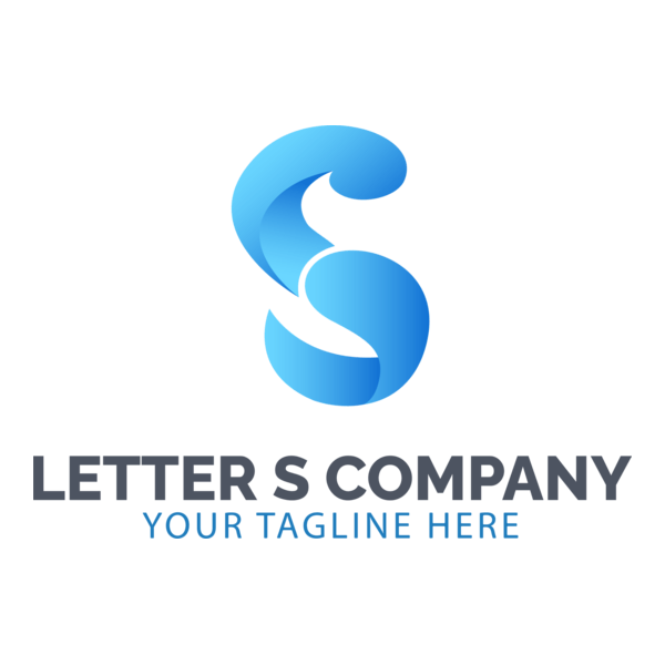 Blue Letter S Company Logo PNG Vector