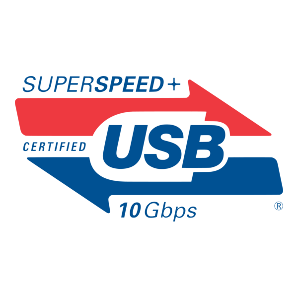 Certified Superspeed Plus Usb 10 Gbps Logo PNG Vector