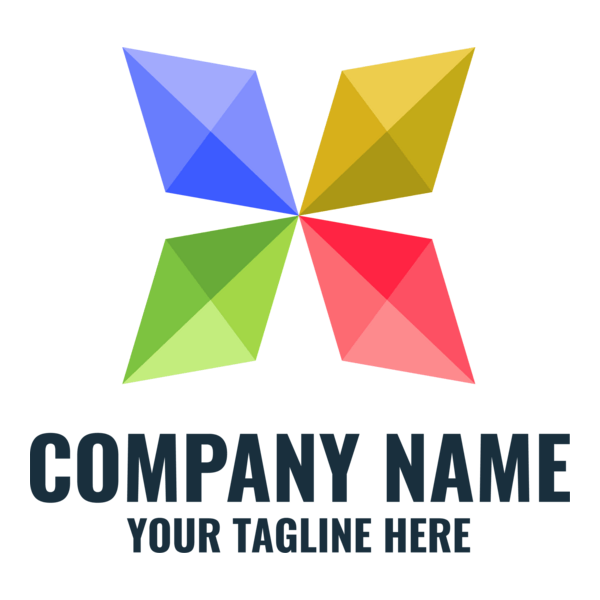 Colorful Company Shape Logo PNG Vector