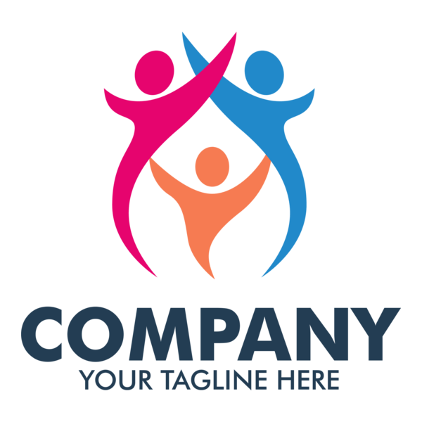 Colorful Family Company Logo PNG Vector
