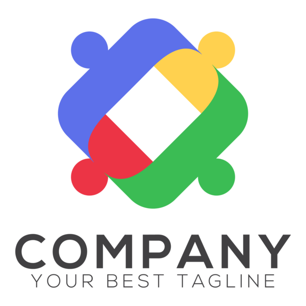 Colorful People Company Logo PNG Vector