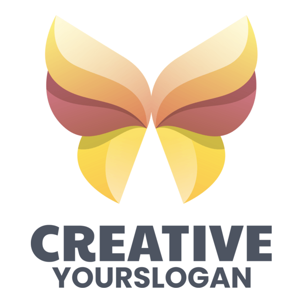 Colorful Wings Company Logo PNG Vector