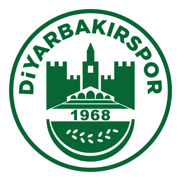 Diyarbakırspor Yeşil Monocrome Logo PNG Vector