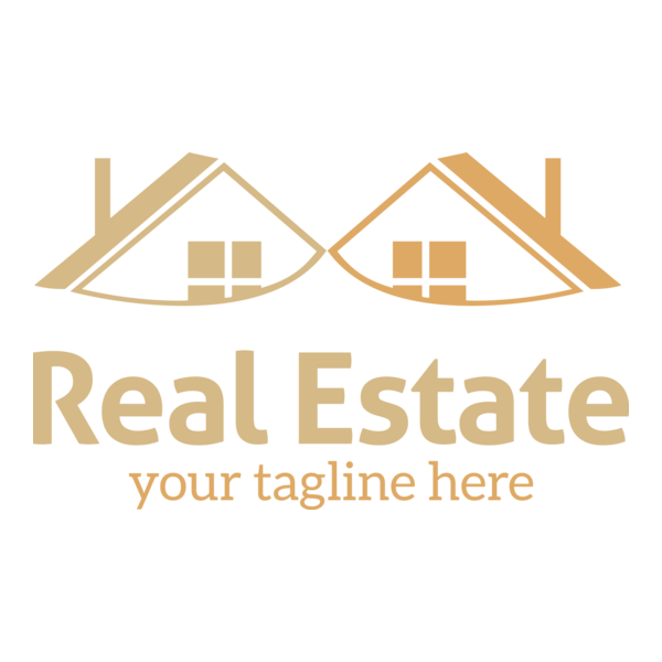 Double Real Estate Logo PNG Vector