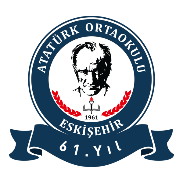 Eskişehir Atatürk Ortaokulu 61.Yıl Logo PNG Vector