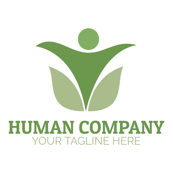 Green Human Company Logo PNG Vector