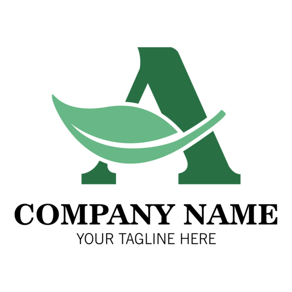 Green Letter A Company Logo PNG Vector