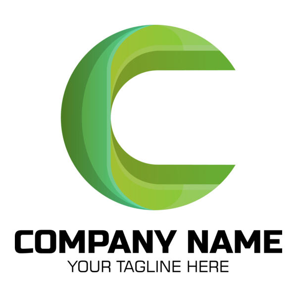 Green Letter C Company Logo PNG Vector