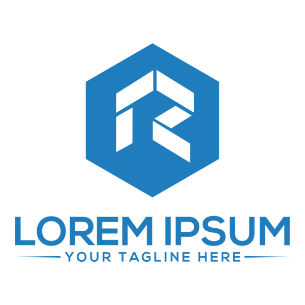 Hexagon Letter R Company Logo PNG Vector