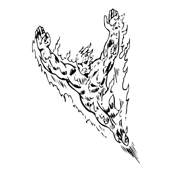 human torch Logo PNG Vector