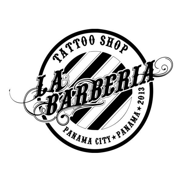 La Barberia Tattoo Shop Logo PNG Vector