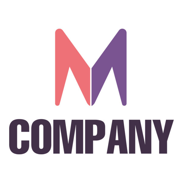 Letter M Company Logo PNG Vector