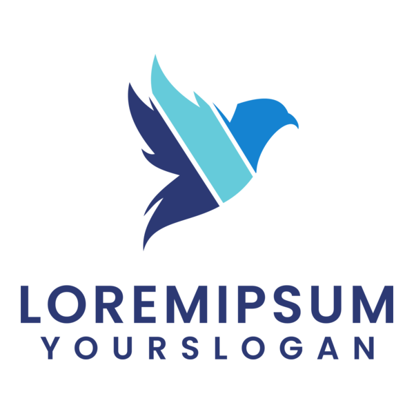 Lined Bird Company Logo PNG Vector