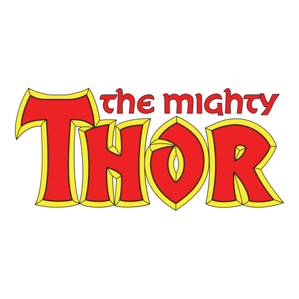 Mighty Thor Comic Logo PNG Vector