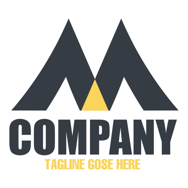 Modern Letter M Company Logo PNG Vector