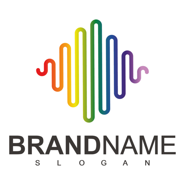 Music Wave Company Logo PNG Vector