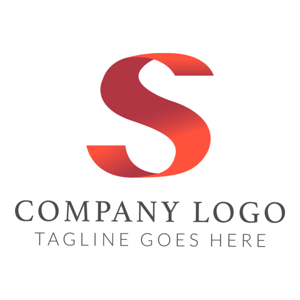 Red Letter S Company Logo PNG Vector